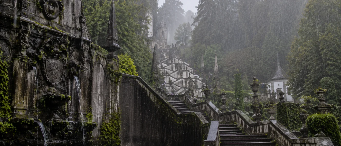 Sítios que ficam melhores à chuva