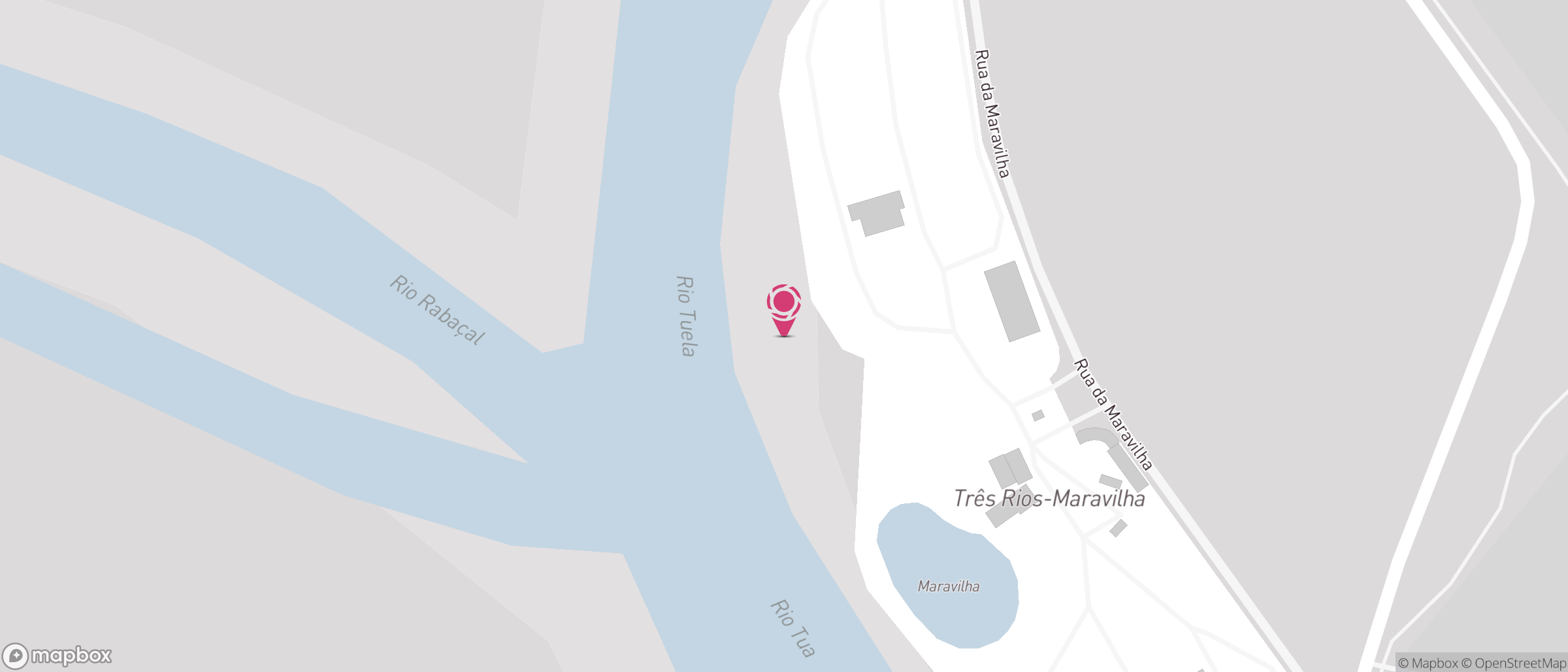 Localização de Praia Fluvial de Maravilha
