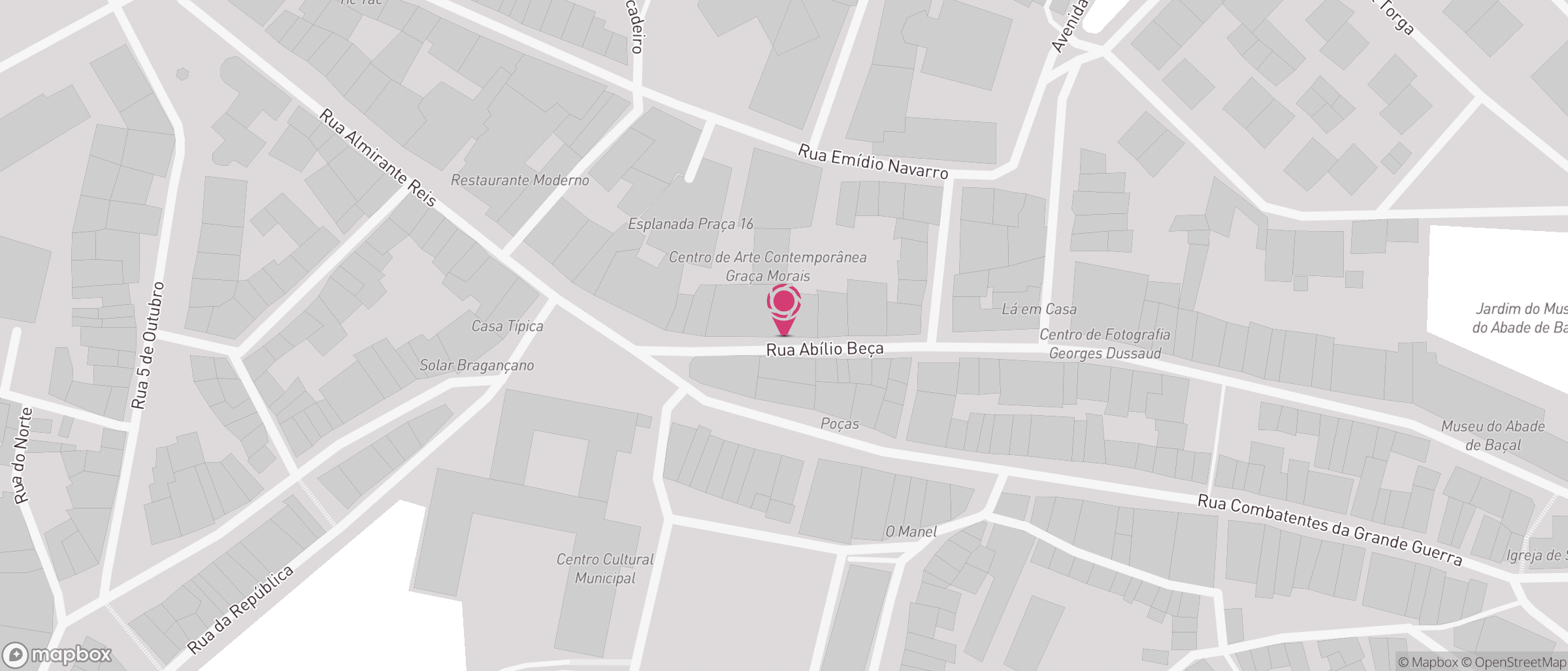 Localização de Centro de Interpretação da Cultura Sefardita do Nordeste Transmontano